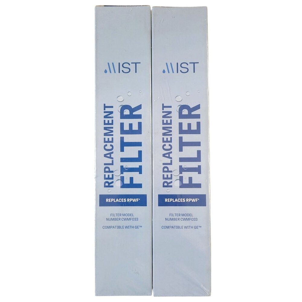 *NEW* 2-Pack Mist RPWF Water Filter Replacement for GE RPWF (Not RPWFE)